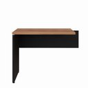 Ver imagem 3 de Mesa Auxiliar para Escritório Yaris Yar9045 Office 90cm Marrom/preto