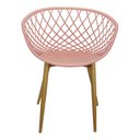 Ver imagem 5 de Kit 4 Cadeiras Poltrona Clarice Sidera Nest Web C/ Apoio de Braço - Rosa