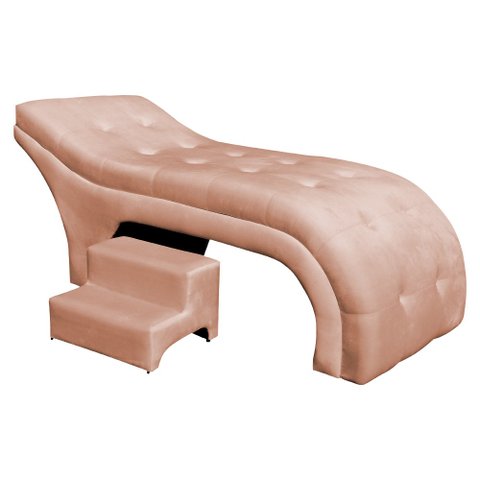 Maca Mesa Estética Facial Cílios Sobrancelhas Salão Massagem Veludo 70 cm - Estopar Maca Botonê Velu