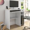Ver imagem 4 de Mesa para Estudo Conjunto Afrodite Moderno 1 Gaveta MDF-MDP 65cm Branco