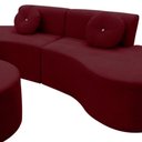 Ver mais imagens de Sofá Modular Orgânico Monterrey 260cm + Puff Suede Marsala