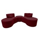 Ver imagem 5 de Sofá Modular Orgânico Monterrey 260cm + Puff Suede Marsala