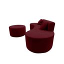 Ver imagem 7 de Sofá Modular Orgânico Monterrey 260cm + Puff Suede Marsala