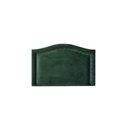 Ver imagem 1 de Cabeceira Solteiro Curva Luxo 90x60 Veludo Verde - Tachas Fumê