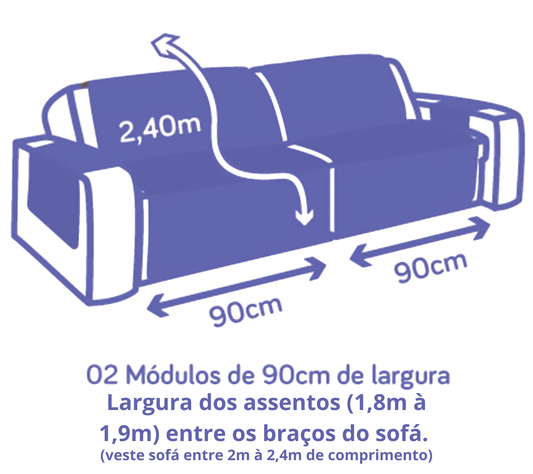 Capa para sofá retratil matelado tamanho grande 2 lugares 1,8m marrom e caqui - 2