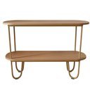 Ver imagem 5 de Aparador Requinte Pés de Aço Tubular 120 cm Canela/Dourado