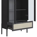 Ver imagem 7 de Cristaleira 2 Portas com Adega 83cm Arlo A10 Nero/preto - Mpozenato