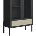 Ver mais imagens de Cristaleira 2 Portas com Adega 83cm Arlo A10 Nero/preto - Mpozenato