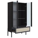 Ver imagem 5 de Cristaleira 2 Portas com Adega 83cm Arlo A10 Nero/preto - Mpozenato