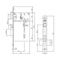 Ver imagem 2 de Fechadura 517 Professionel Tubular Interna St2-55 Ros 357 55mm Inox Lixado ou Escovado La Fonte