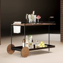 Ver imagem 1 de Carrinho Bar Gourmet 2 Níveis Moderno Agnes Montanhês