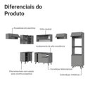 Ver imagem 4 de Armário de Cozinha Completa de Canto 465cm Nice Madesa 09 Cinza