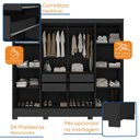 Ver imagem 6 de Closet Casal 4 Gavetas com Pés Jatobá Yescasa