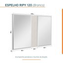 Ver imagem 3 de Espelho para Banheiro Ripy 120cm