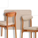 Ver imagem 5 de Mesa Selene Tampo 135cm Laminado com 4 Cadeiras Noronha Moderna Mobília