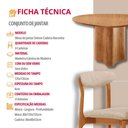 Ver imagem 7 de Mesa Selene Tampo 135cm Laminado com 4 Cadeiras Noronha Moderna Mobília