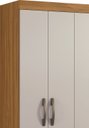Ver imagem 3 de Guarda-Roupa 4 Portas Malto Freijó com Off White - MoveisAqui Notável