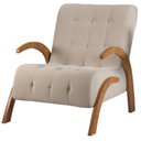 Ver imagem 2 de Poltrona do Papai em Linho Pés em MDF Garden