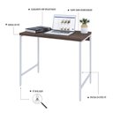 Ver imagem 5 de Escrivaninha Mesa Escritório Estilo Active 90cm Industrial Yescasa Marrom