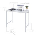 Ver imagem 5 de Escrivaninha Mesa Escritório Estilo Industrial 90cm Active Yescasa