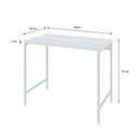 Ver imagem 3 de Escrivaninha Mesa Escritório Estilo Active 90cm Industrial Yescasa Branco