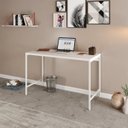 Ver imagem 7 de Escrivaninha Mesa Escritório Estilo Active 120cm Industrial Yescasa Branco