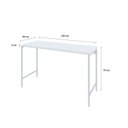 Ver imagem 3 de Escrivaninha Mesa Escritório Estilo Active 120cm Industrial Yescasa Branco