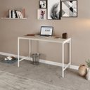 Ver imagem 7 de Escrivaninha Mesa Escritório Estilo Active 120cm Industrial Yescasa Branco