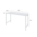 Ver imagem 3 de Escrivaninha Mesa Escritório Estilo Active 120cm Industrial Yescasa Branco