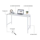 Ver imagem 5 de Escrivaninha Mesa Escritório Estilo Active 120cm Industrial Yescasa Branco