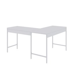 Mesa de Escritório em L Estilo Industrial 120x140cm Active - 6