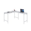 Ver imagem 4 de Escrivaninha Mesa Escritório em L Estilo Active 120cm Industrial Yescasa Branco