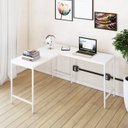 Ver imagem 1 de Escrivaninha Mesa Escritório em L Estilo Active 120cm Industrial Yescasa Branco