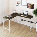 Ver imagem 1 de Escrivaninha Mesa Escritório em L Estilo Active 120cm Industrial Yescasa Marrom