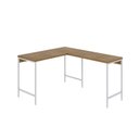 Ver imagem 2 de Escrivaninha Mesa Escritório em L Estilo Active 120cm Industrial Yescasa Marrom