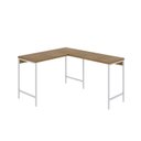 Ver imagem 2 de Escrivaninha Mesa Escritório em L Estilo Active 120cm Industrial Yescasa Marrom