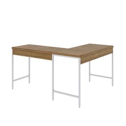 Mesa de Escritório em L Estilo Industrial 120x140cm Active - 6