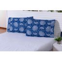 Ver imagem 1 de 2 Fronhas King 90x50 100% Algodão 150 Fios Ponto Palito azul