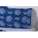 Ver imagem 2 de 2 Fronhas King 90x50 100% Algodão 150 Fios Ponto Palito azul