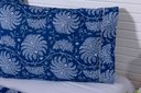 Ver imagem 2 de 2 Fronhas King 90x50 100% Algodão 150 Fios Ponto Palito azul