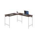 Ver imagem 4 de Escrivaninha Mesa Escritório em L Estilo Active 120cm Industrial Yescasa Marrom