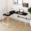 Ver imagem 1 de Escrivaninha Mesa Escritório em L Estilo Active 120cm Industrial Yescasa Preto