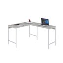 Ver imagem 4 de Escrivaninha Mesa Escritório em L Estilo Active 120cm Industrial Yescasa Branco