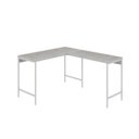 Ver imagem 2 de Escrivaninha Mesa Escritório em L Estilo Active 120cm Industrial Yescasa Branco