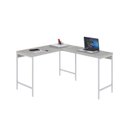 Ver imagem 4 de Escrivaninha Mesa Escritório em L Estilo Active 120cm Industrial Yescasa Branco