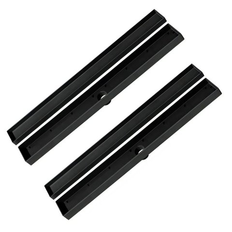 Kit 2 Ralo Oculto Linear Embutir 5x50 P/ Porcelanato Preto