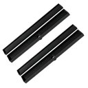 Ver imagem 1 de Kit 2 Ralo Oculto Linear Embutir 5x50 P/ Porcelanato Preto