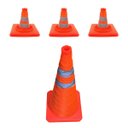 Ver imagem 4 de Cone Transito Retratil Rodovia Kit 3 Uni Emergencia Dobravel Flexivel Segurança Estrada Alerta Obra