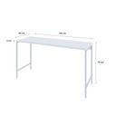 Ver imagem 3 de Escrivaninha Mesa Escritório Estilo Active 135cm Industrial Yescasa Branco