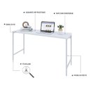 Ver imagem 5 de Escrivaninha Mesa Escritório Estilo Industrial 135cm Active Yescasa